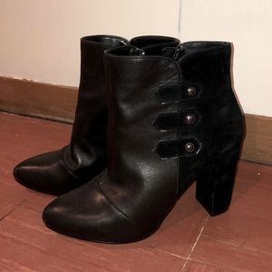 Black velvet 4inch heels